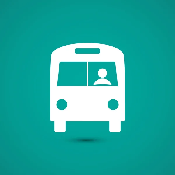 Ilustración del icono del autobús — Vector de stock