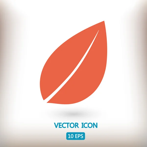 Ilustración de icono de hoja — Vector de stock