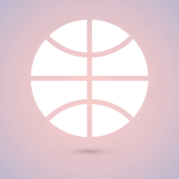 Basketbal pictogram illustratie — Stockvector