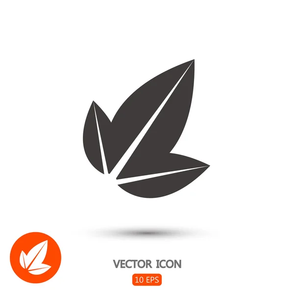 Leaves icon illustration — Stock Vector