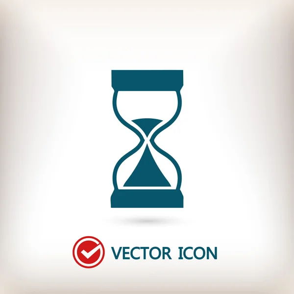 Ilustración del icono de reloj de arena — Vector de stock