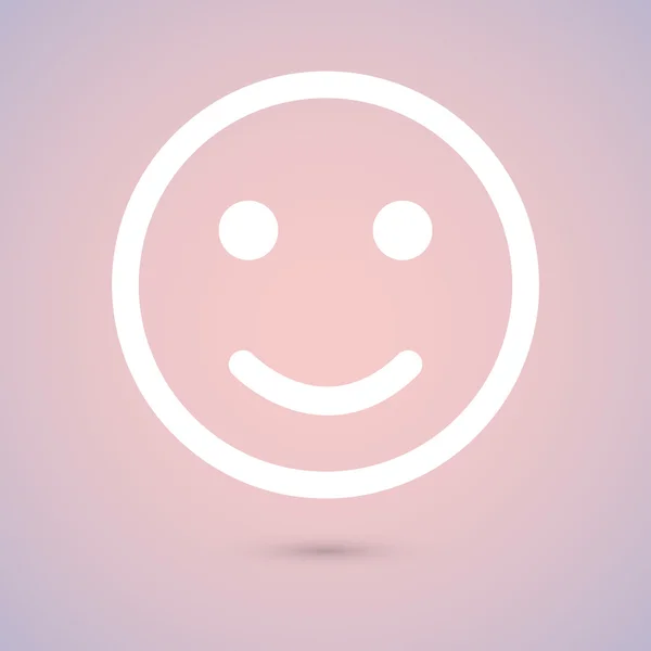 Glimlach pictogram illustratie — Stockvector