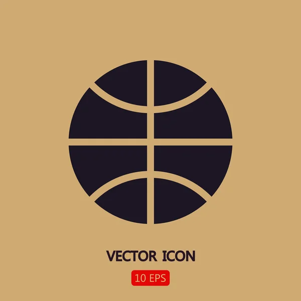 Basketbal pictogram illustratie — Stockvector