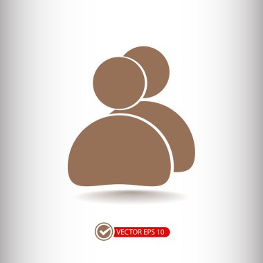 insanlar düz tasarım simgesi