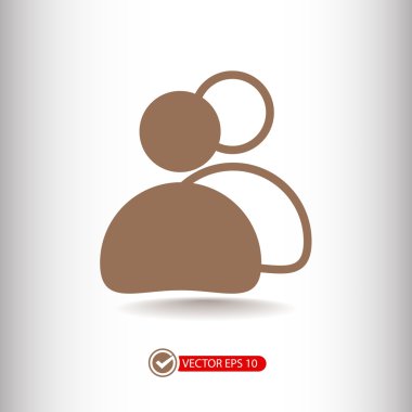 insanlar düz tasarım simgesi