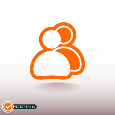 insanlar düz tasarım simgesi