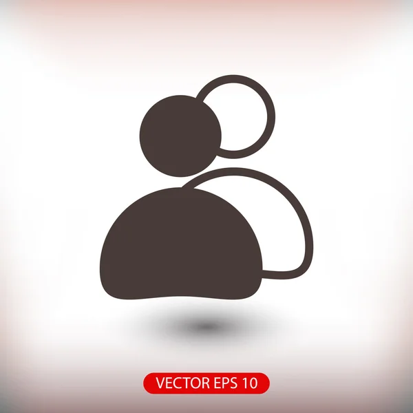 People flat design icon — Stock Vector