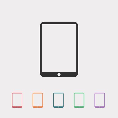 Modern dijital tablet pc simgesi