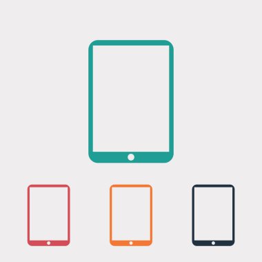 Modern dijital tablet pc simgesi