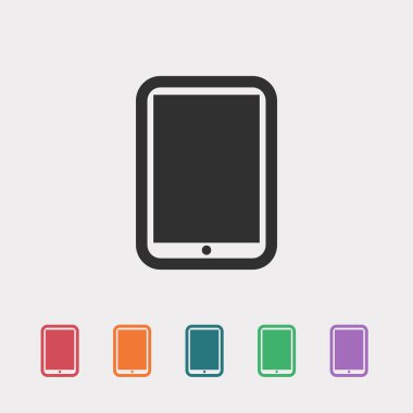 Modern dijital tablet pc simgesi
