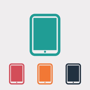 Modern dijital tablet pc simgesi