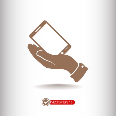 akıllı telefon el simgesi