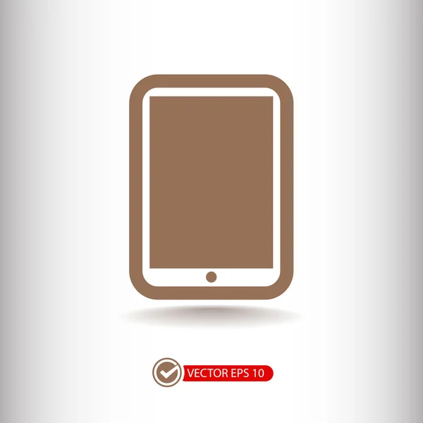 Modern dijital tablet pc simgesi — Stok Vektör