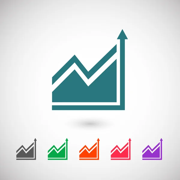 Infographic, grafiek pictogram — Stockvector