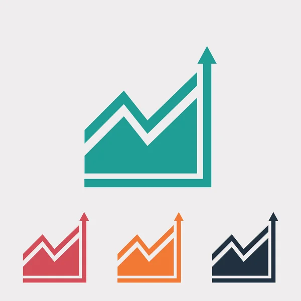 Infografía, icono del gráfico — Vector de stock