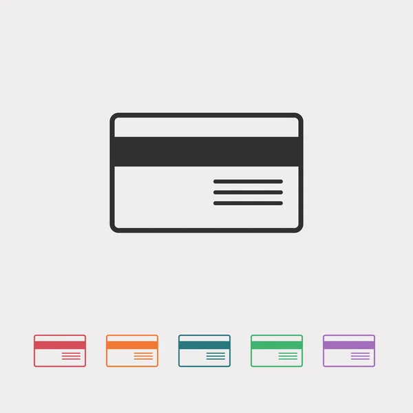 Pictogram van de creditcard van de Bank — Stockvector