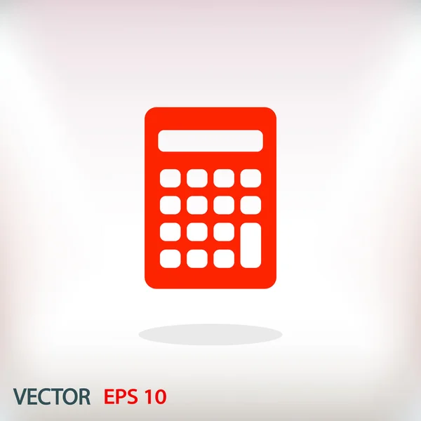 Calculator flat design icon — Stock Vector