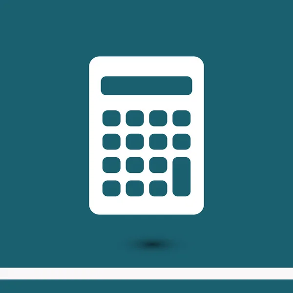Plochý design ikona kalkulačka — Stockový vektor