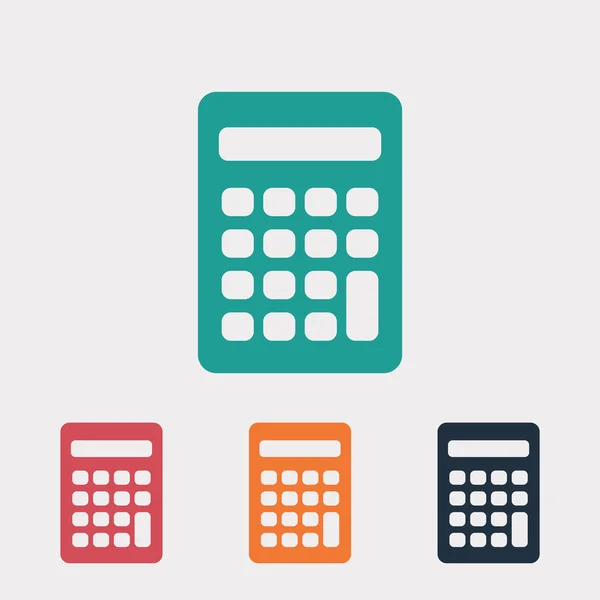 Calculator flat design icon — Stock Vector