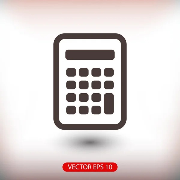 Calculator flat design icon — Stock Vector