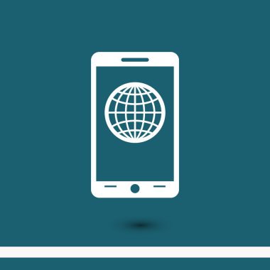 Simge ile hareket eden smartphone 