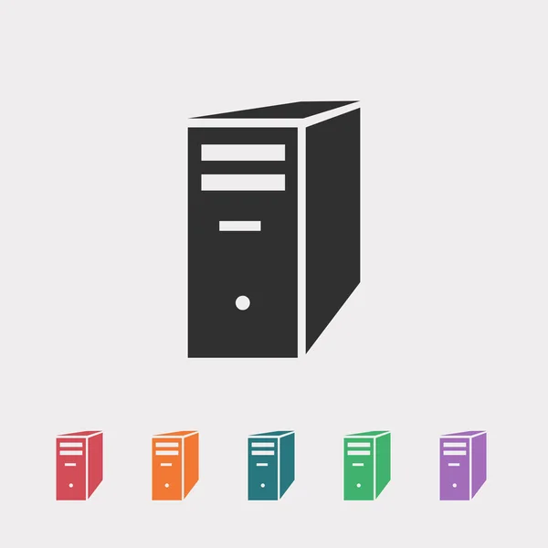 Pictogram van de server van de computer — Stockvector