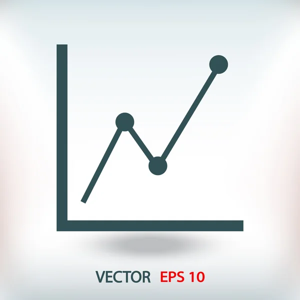 Infográfico, ícone gráfico — Vetor de Stock