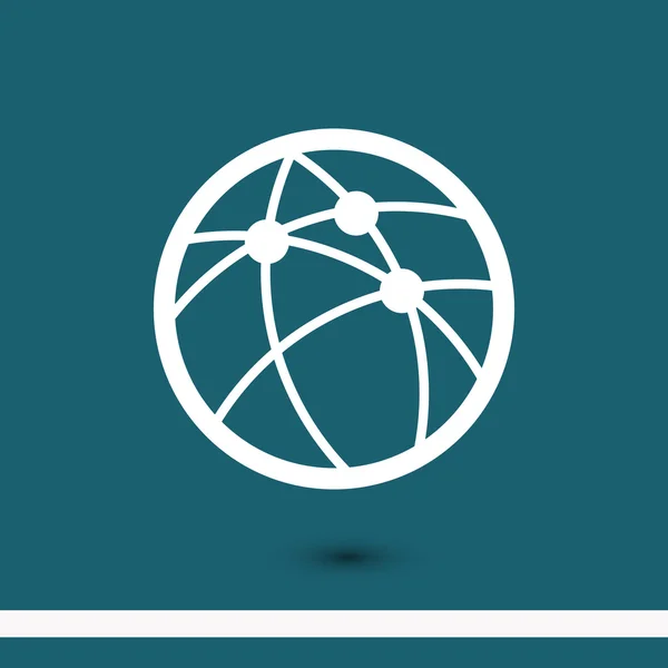 Global technology or social network icon — Stockový vektor