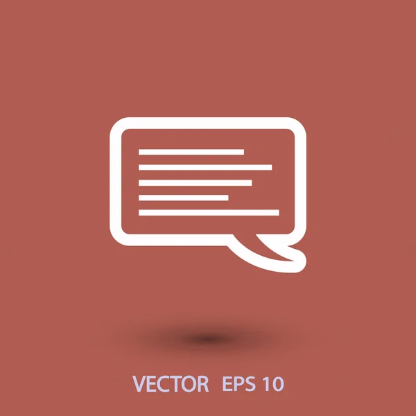Flache Design-Ikone des Dialogs — Stockvektor