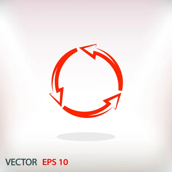 Ícone de setas circulares —  Vetores de Stock