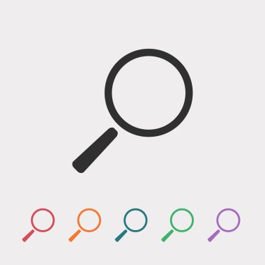 Arama düz tasarım simgesi 