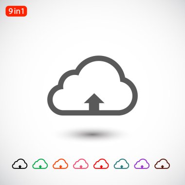 bulut upload simgesini