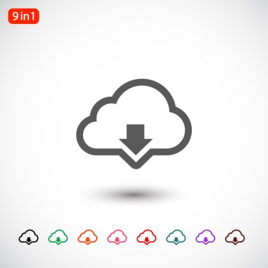 bulut indirme simgesi 