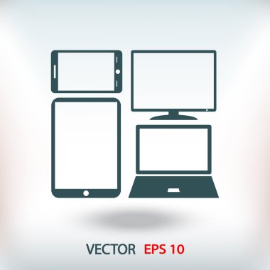 elektronik cihazlar simge kümesi 