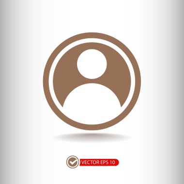 Kullanıcı düz tasarım simgesi