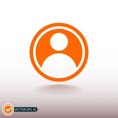 Kullanıcı düz tasarım simgesi