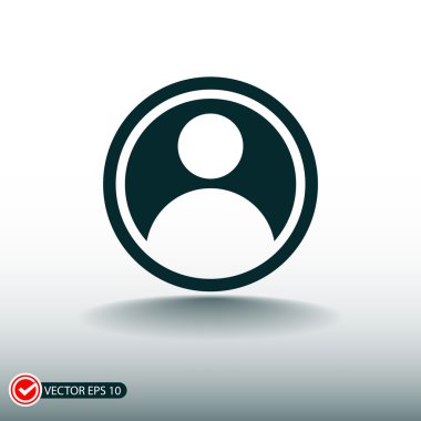 Kullanıcı düz tasarım simgesi