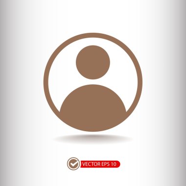 Kullanıcı düz tasarım simgesi