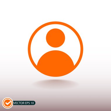 Kullanıcı düz tasarım simgesi