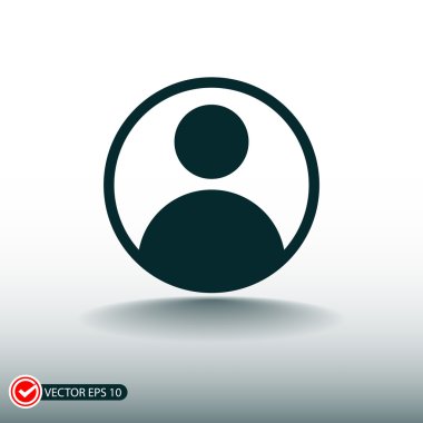 Kullanıcı düz tasarım simgesi