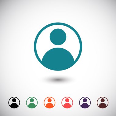 Kullanıcı düz tasarım simgesi