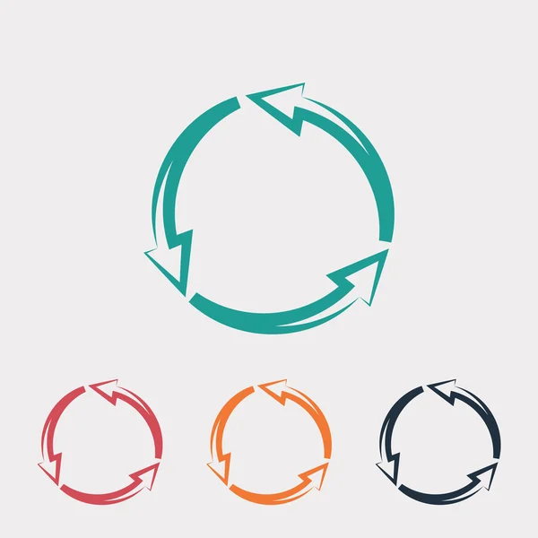 Circular arrows icon — Stock Vector