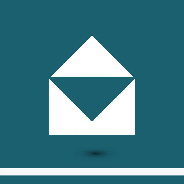 Mail design piatto icona — Vettoriale Stock