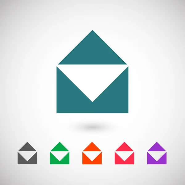 Correo plano icono de diseño — Vector de stock