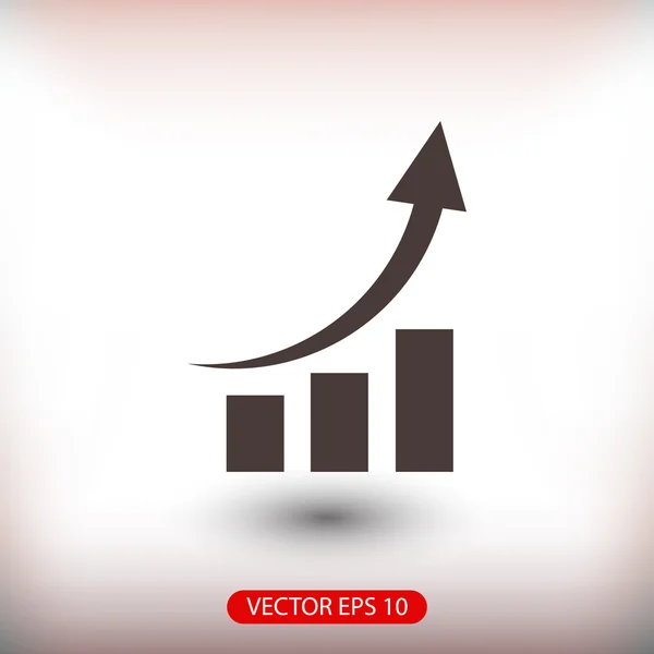 Diagram platt design ikon — Stock vektor