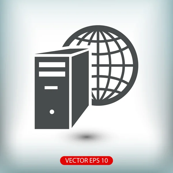 Ícone do servidor de computador — Vetor de Stock