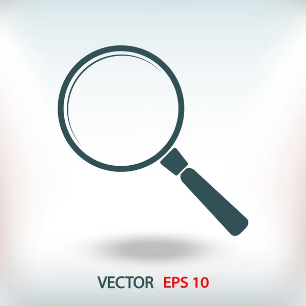 Keresés lapos kivitel ikon — Stock Vector