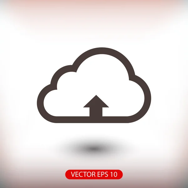 Icona di caricamento cloud — Vettoriale Stock