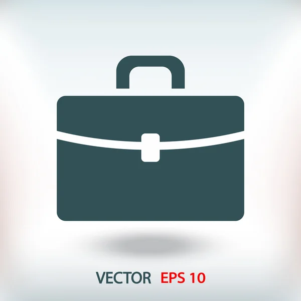 Briefcase flat design icon — Stock Vector