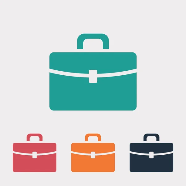 Briefcase flat design icon — Stock Vector